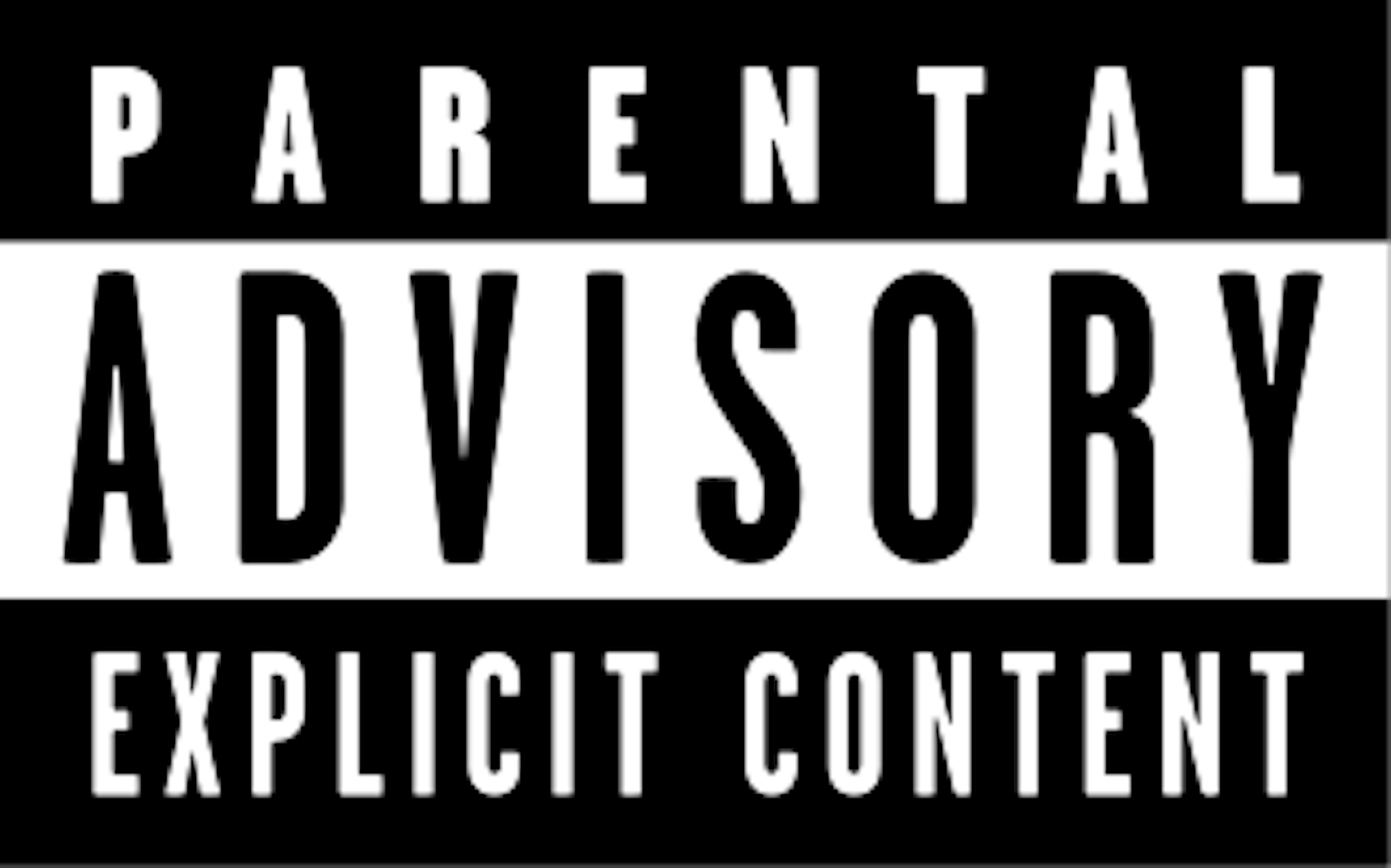 What was the first album to have a parental advisory label?